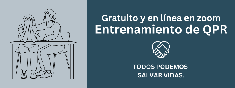 WRASAP's tweet photo. Free virtual suicide prevention training in Spanish! Spread the word!
Participe en un entrenamiento gratuito en linea acerca de la prevención del suicidio para la comunidad agrícola.
Aprende más y regístrese aquí:
https://t.co/DFnTAsbL8S
#SuicidePrevention #qpr #qprtraining https://t.co/YSQmo0rVWx