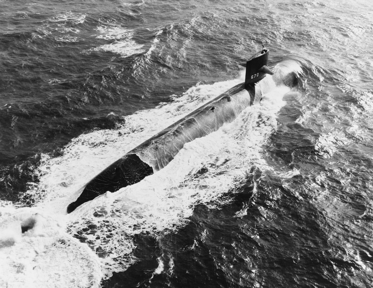 Boneyardsafari's tweet photo. #otd USS Finback SSN-670 underway off Newport News, Virginia, 30 October 1969. #ussfinback #ssn670 #silentservice #navalsafari #aviationsafari #aviationpreservation #boneyardsafari https://t.co/b4web0FmaS