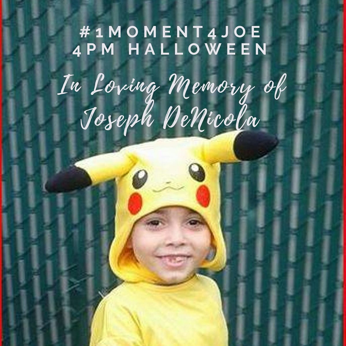 MemoryofJoseph's tweet image. #1Moment4Joe
Set an alarm, a reminder... for 4pm NYC Eastern to share a moment of Silence in Honor of my loving son Joseph DeNicola.

My family and friends all thank you for honoring his remembrance...
I thank you all in advance
Joseph's Mommy
Julianne