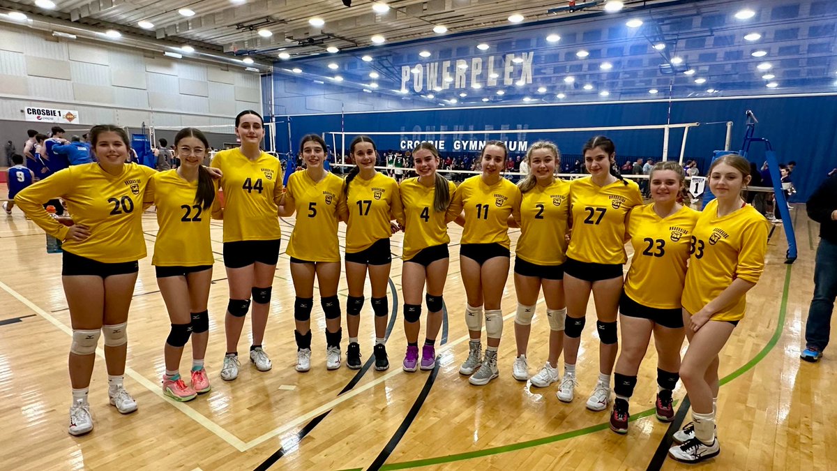Our Grade 9 Girls had a great weekend at Volleyfest finishing 3rd in Tier 1. Great reps of Brookside. Way to go girls. Thanks to players and coaches.