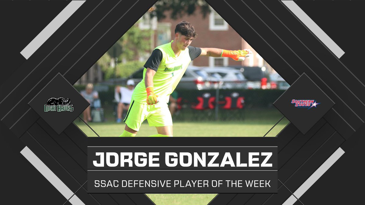 Four-save shutout game to cap off a big W for our final regular season game.. 😤 Congratulations to Jorge Gonzalez on earning @SSACsports Defensive Player of the Week! Gonzalez becomes the first person in program history to earn the SSAC weekly honor!