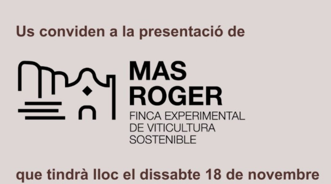 PratsCarles's tweet image. Ens han convidat a la presentació de la finca experimental de viticultura sostenible Mas Roger de #Cabassers, de #Vitec, el 18 de novembre. Hi serem.