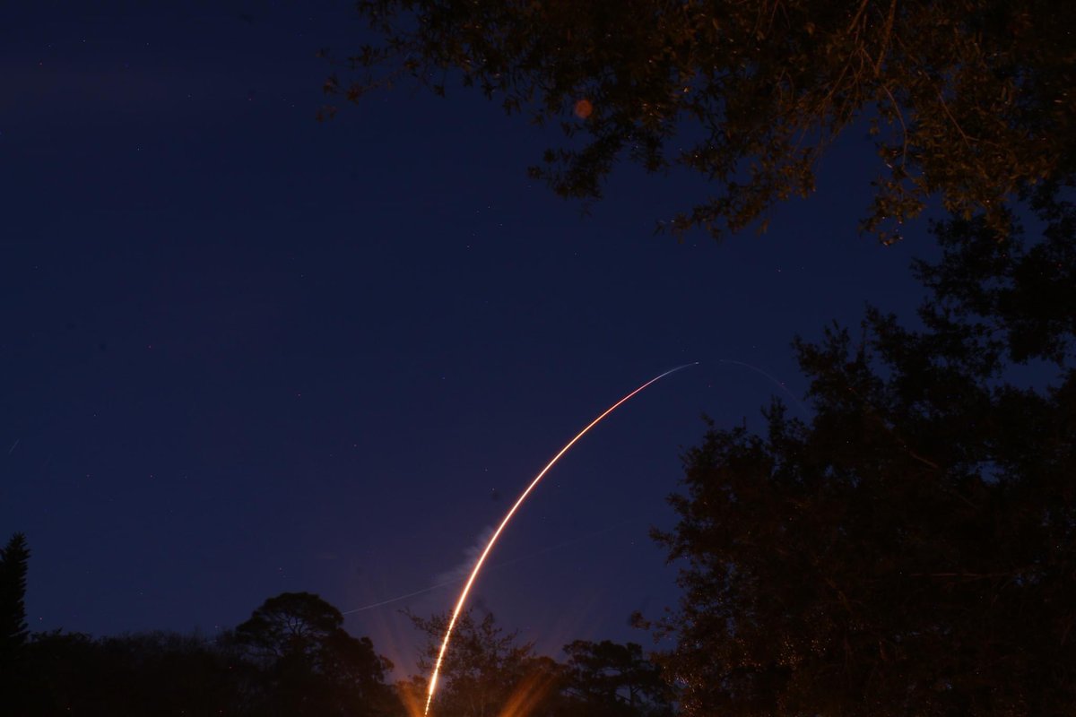 Tonight’s <a href="/SpaceX/">SpaceX</a> Falcon 9 Starlink launch, from East Orlando.