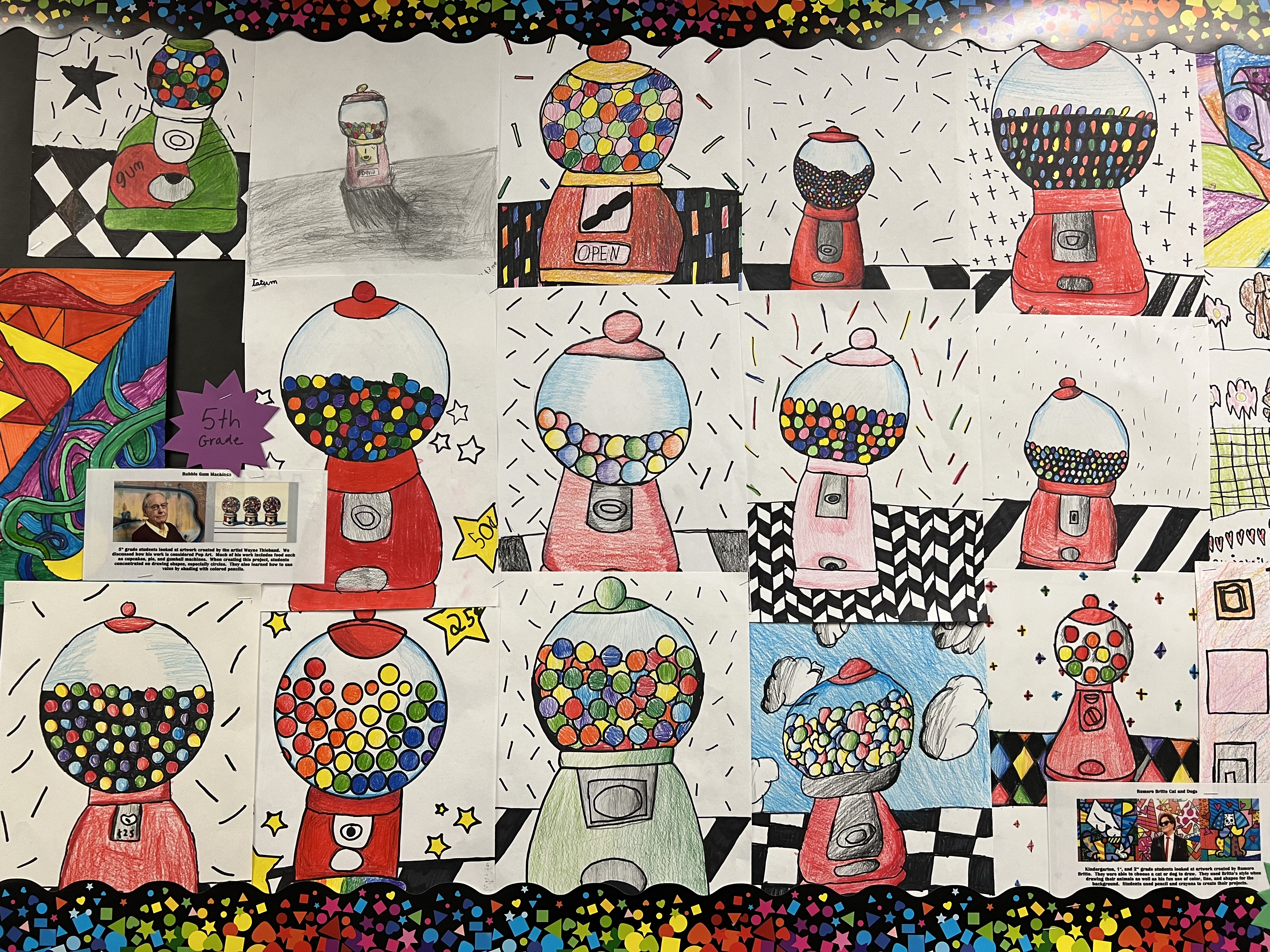 Romero Britto Cats Art Game – Pop Art Project for Elementary Art