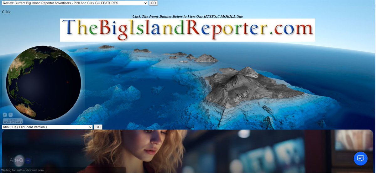 BlueTurbanStone's tweet photo. #news #newsaggregator #aggregator #online #newsfeed #Aloha #Hawaii #kailuakona
#DigitalMarketing #digiTAL #DesktopEdition #MobileEdition in Kailua-Kona, Hawaii.
over 100,000 readers.
Discover the beauty of Hawaii, one news story at a time!
https://t.co/vWGdgwXIsb https://t.co/Ab6oFYjiR7