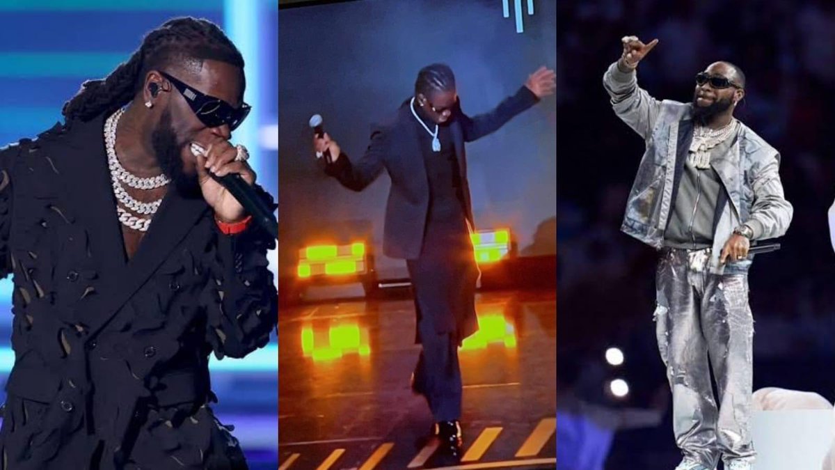 Jaaypappy1's tweet photo. Champions League finals  -  Burna Boy

World Cup opening ceremony - Davido

Ballon d'or award - Rema 

9js to the world 🇳🇬
#BallonDor #Rema #Fubara #firebiy
#ambode https://t.co/PzJlhPIlAf