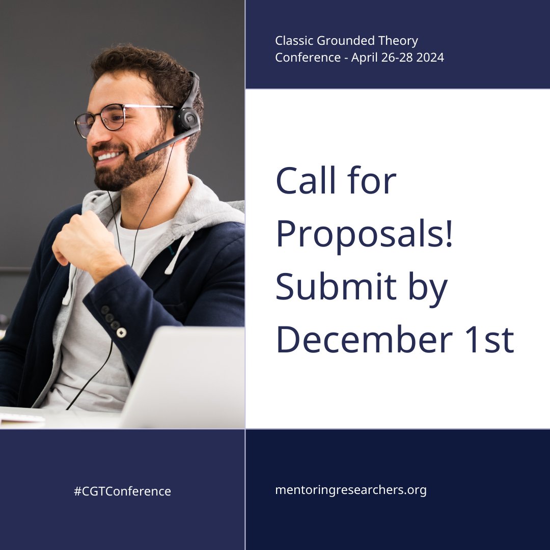 mentoring_rtm's tweet image. 📝 Have a groundbreaking proposal or a work-in-progress to share? 

Your research matters! Submit your proposals and let your work shine. 🌟📑 

Find out more @ mentoringresearchers.com 
#ResearchProposals #GroundedTheory2024