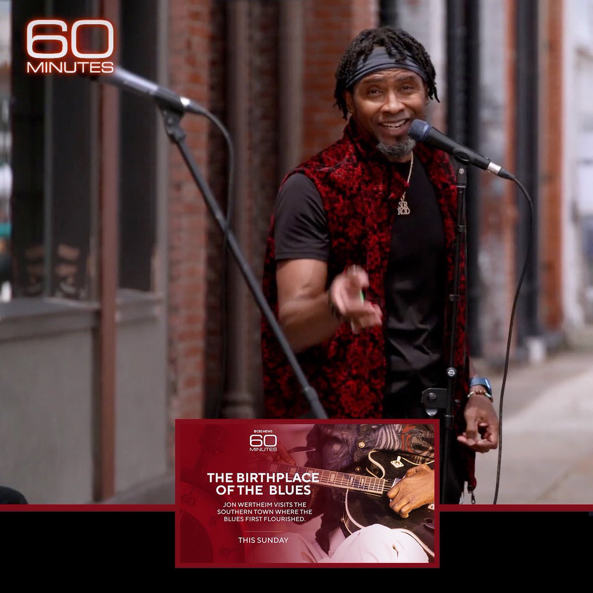 SirRod's tweet photo. If you blink you’d miss me on 60 minutes last night …lol:) I’m still very honored to highlighted at all. Blessed 🙏🏽❤️😇 #60minutes  #stateoftheblues #sirrod https://t.co/SPqVqC8qtD