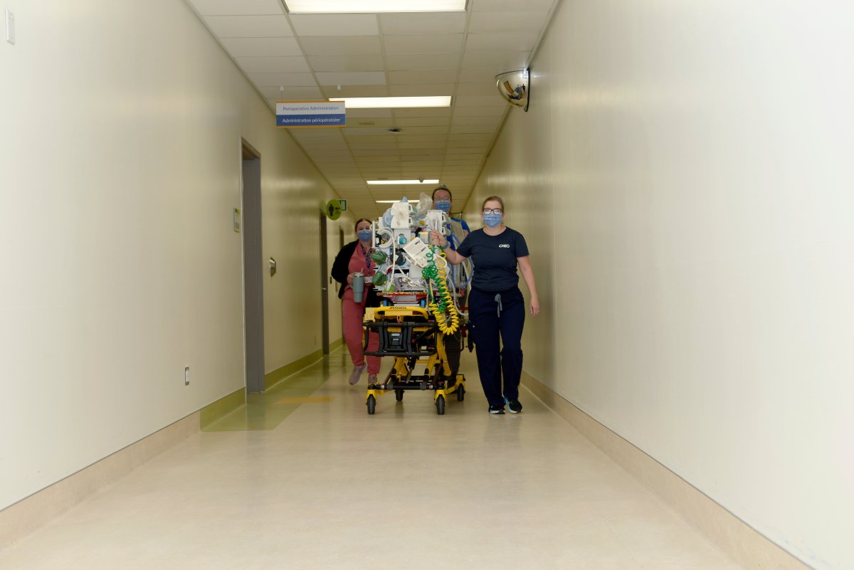 OttawaHospital's tweet image. Our Neonatal ICU babies are in the process of being transferred back to the General Campus. 💙
We’re extremely grateful to the teams at @OttawaFire and @CHEO for their tremendous support in ensuring the safety of our most vulnerable patients.