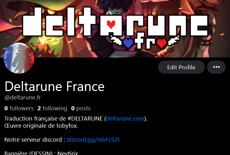 Bonsoir tout le monde.
Nous venons de créer un compte sur le site au ciel bleu !
SI vous possédez un compte, n'hésitez pas à nous suivre là bas. 😉

Et pour les personnes restant sur Twitter : pas d'inquiétudes à avoir, nous n'arrêterons pas de poster ici !