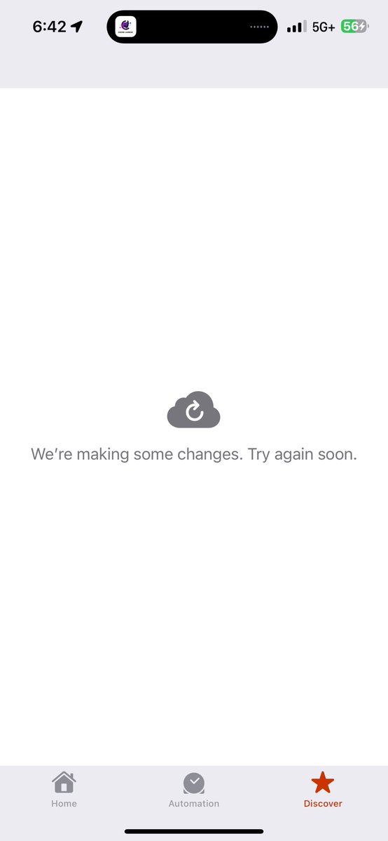 seandavidtm's tweet photo. @9to5mac home app discover down https://t.co/FGiQRN2E6a