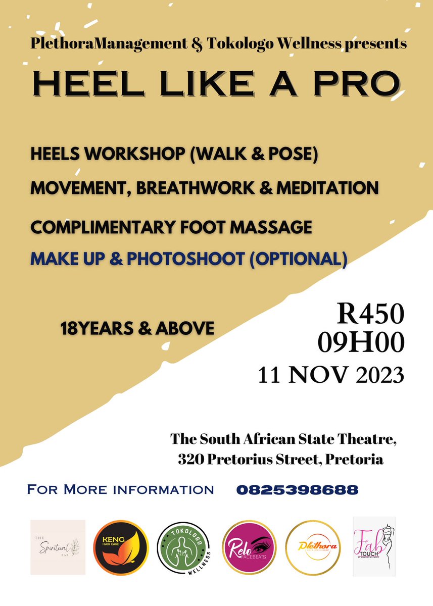 plethoramanag's tweet photo. No need to be scared of your heels. Join us on the 11th of Nov for a workshop to master your high heels. #HighHeels #HeelLikeAPro #BreathWork #SelfLove #SelfCare https://t.co/RnpEPqNxQG