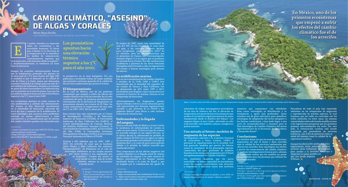 Aracnia_i's tweet image. Te invitamos a leer la última edición de la revista @obsidiana_mex con el tema “Océano y Cambio Climático”.

📌 Disponible en: 
obsidianadigital.mx
issuu.com/obsidiana_mx

#DemocratizandoElConocimiento #InnovarParaCrecer #CTI #Océano #CambioClimático