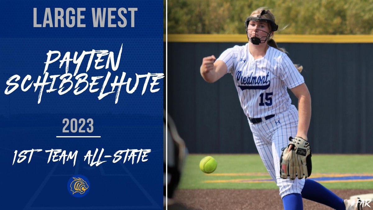 cat_softball's tweet photo. Proud to announce we had two players selected to the 2023 All-State Team!

Congrats to Payten Schibbelhute &amp; Tylar Short 
@p_schibbelhute @tylar_short02 
@PiedmontAth @Piedmont_Iron 

#FAR https://t.co/FeeD2Ld5ju