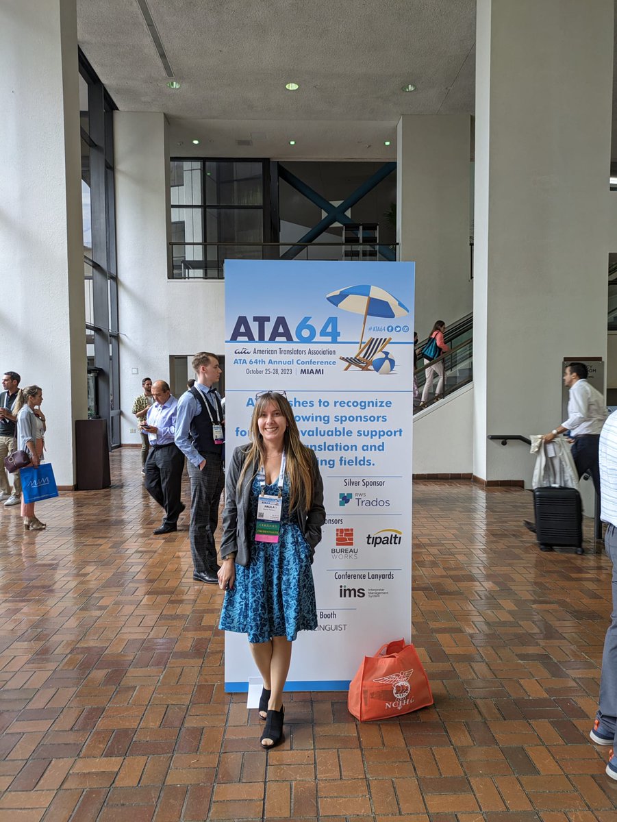 Argentum_TR's tweet photo. Paula Penovi at the American Translators Association Conference (ATA64) #argentumtranslations #ATA64 #ATA #certifiedtranslator #certifiedinterpreter #ATAcertified https://t.co/KLWTkhpQoX