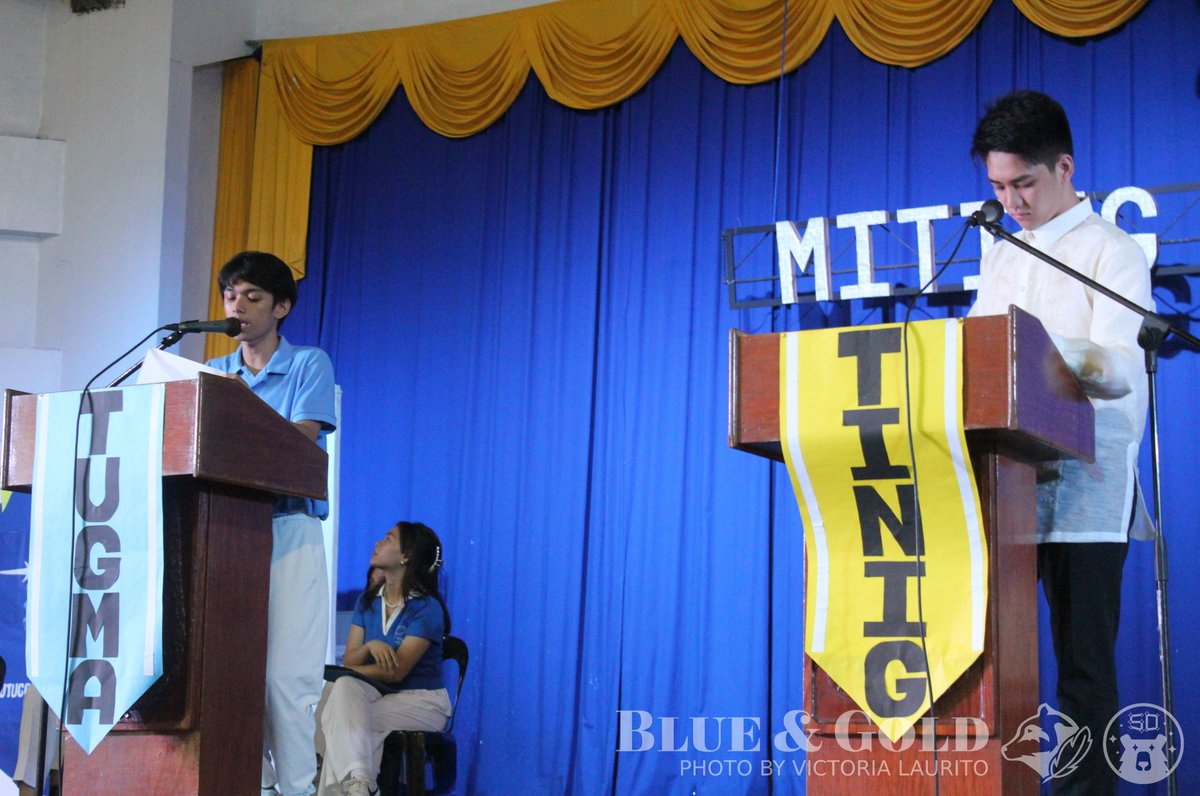 blueandgoldph's tweet photo. #BGNews | On Wednesday, October 25, 2023, unfolded the long-awaited Miting de Avance at the Marist Gymnasium. Following the extensive campaigning efforts done by TUGMA and TINIG Marista

Photos by Victoria Laurito &amp; Dominick Dacanay
© Blue &amp; Gold https://t.co/wNFeiuhRMv
