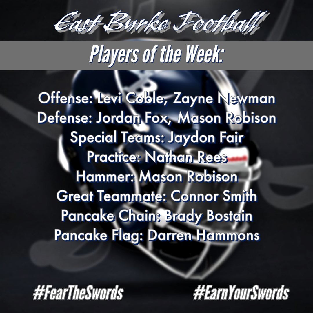EastBurkeFB's tweet photo. This weeks Players of the Week: https://t.co/dYvnEEmhpz