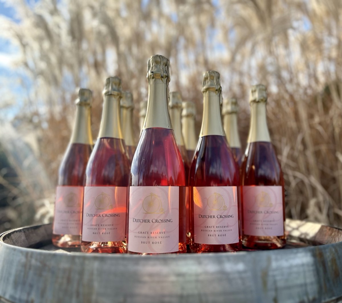 We love sparkling #Rosé's versatility – it's a great summer sipper AND the perfect holiday celebration or host(ess) gift. Stock up on our Grace Reserve #BrutRosé for the season at DutcherCrossing.com.