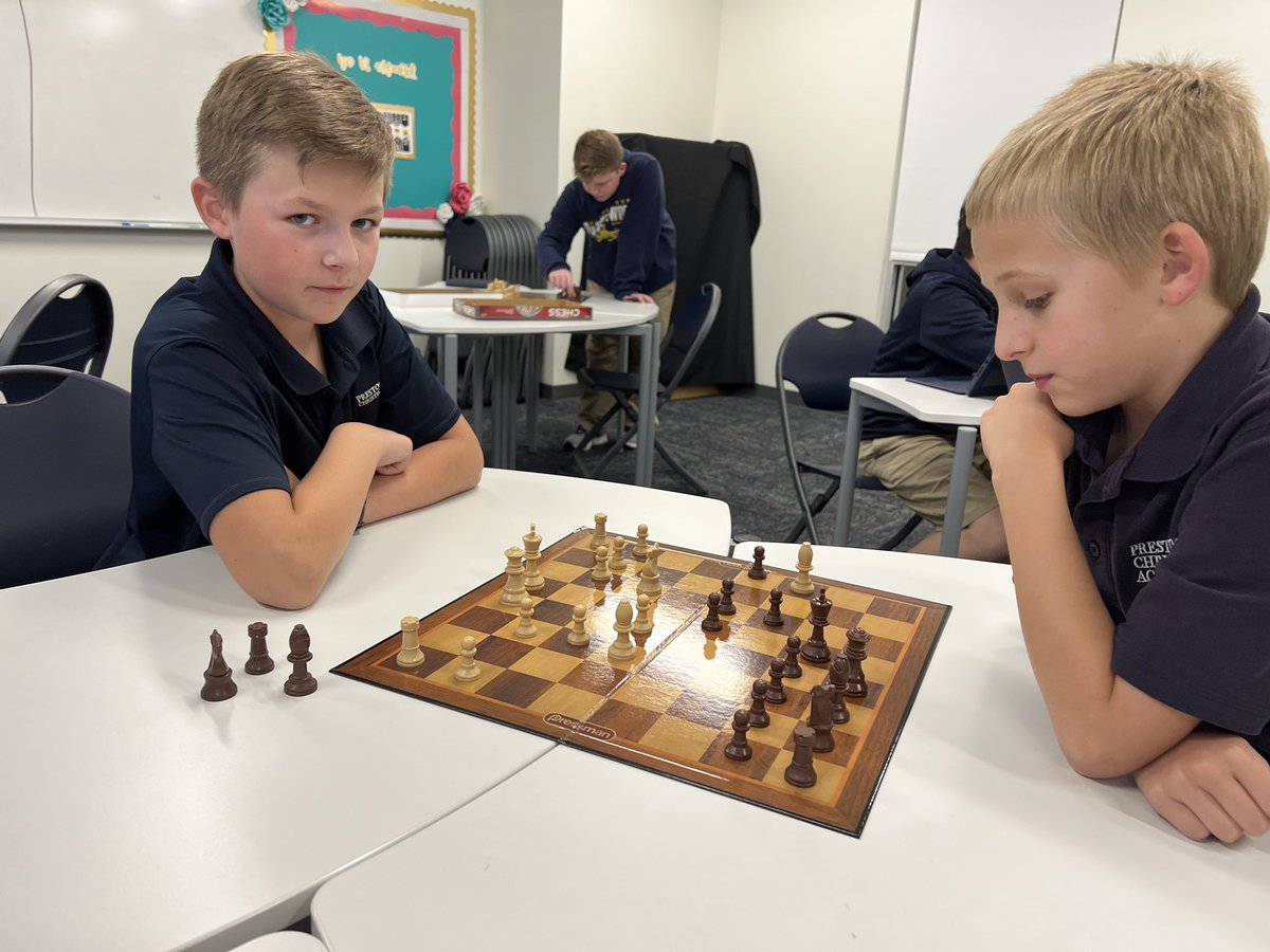 HolaChurchLady's tweet photo. Today’s overall chess champ in our 1st Chess club tournament was 6th grader Ryan! Congrats! ♟️🤝 https://t.co/copQwiv8N6