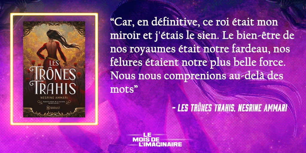 Entre bals fastueux, jeux de séduction et royaumes ennemis, on vous conseille ce matin, Les Trônes Trahis, un superbe roman de Nesrine Ammari, qui mêle avec brio romance et Fantasy !