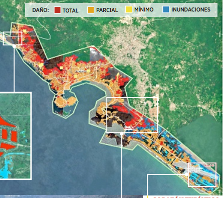 Viri_Rios's tweet photo. No, no matan los huracanes, mata la pobreza. No es coincidencia que estos mapas se parezcan.

Rezago social (@coneval)  // Daños Otis (@reforma) https://t.co/MLCXUqaHkg