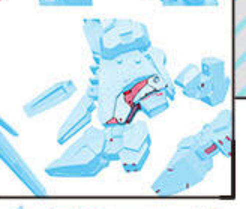 監修されたこれ見る限りやっぱり後部はスラスターであって基本的に足首は手前にあるのが正解っぽいわね。 