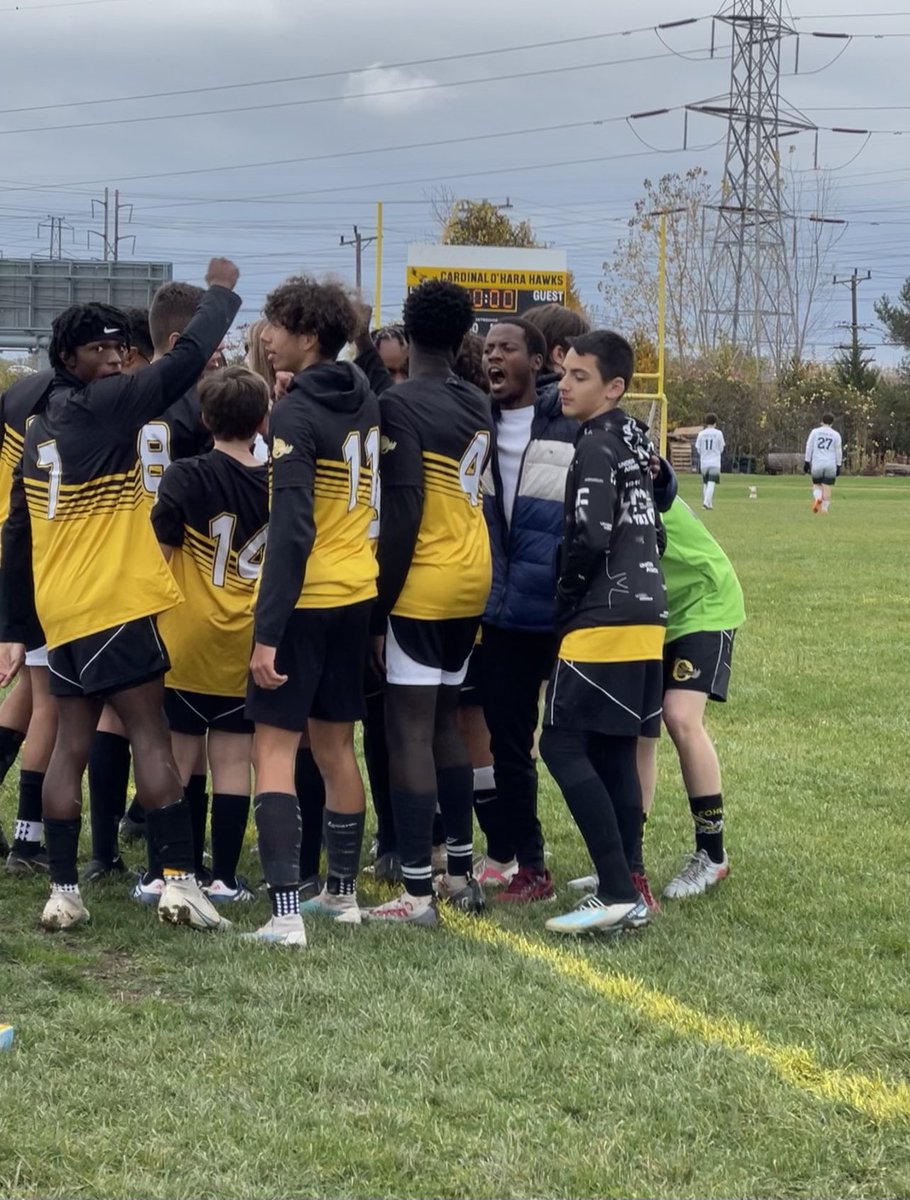 Hawks win 3-0. We score 3 in the 2nd half to seal victory. Game winning goal &amp; first of his career scored by Guem Guem. 

See Hawks in Action on Friday at 430 for the championship v Park

📍Canisius University Athletic complex 

See you there and do not be MIA

#FlyHawks🦅