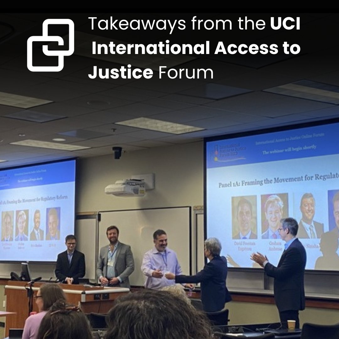 mypocketlawyers's tweet photo. Thoughts from the @UCILaw International #accesstojustice Forum: "It is in the best interest of all parties in the legal profession, both from an economic perspective and a civil rights perspective, to expand access to justice." 
https://t.co/zl3iACfC8S https://t.co/Cp2uhXXU5V