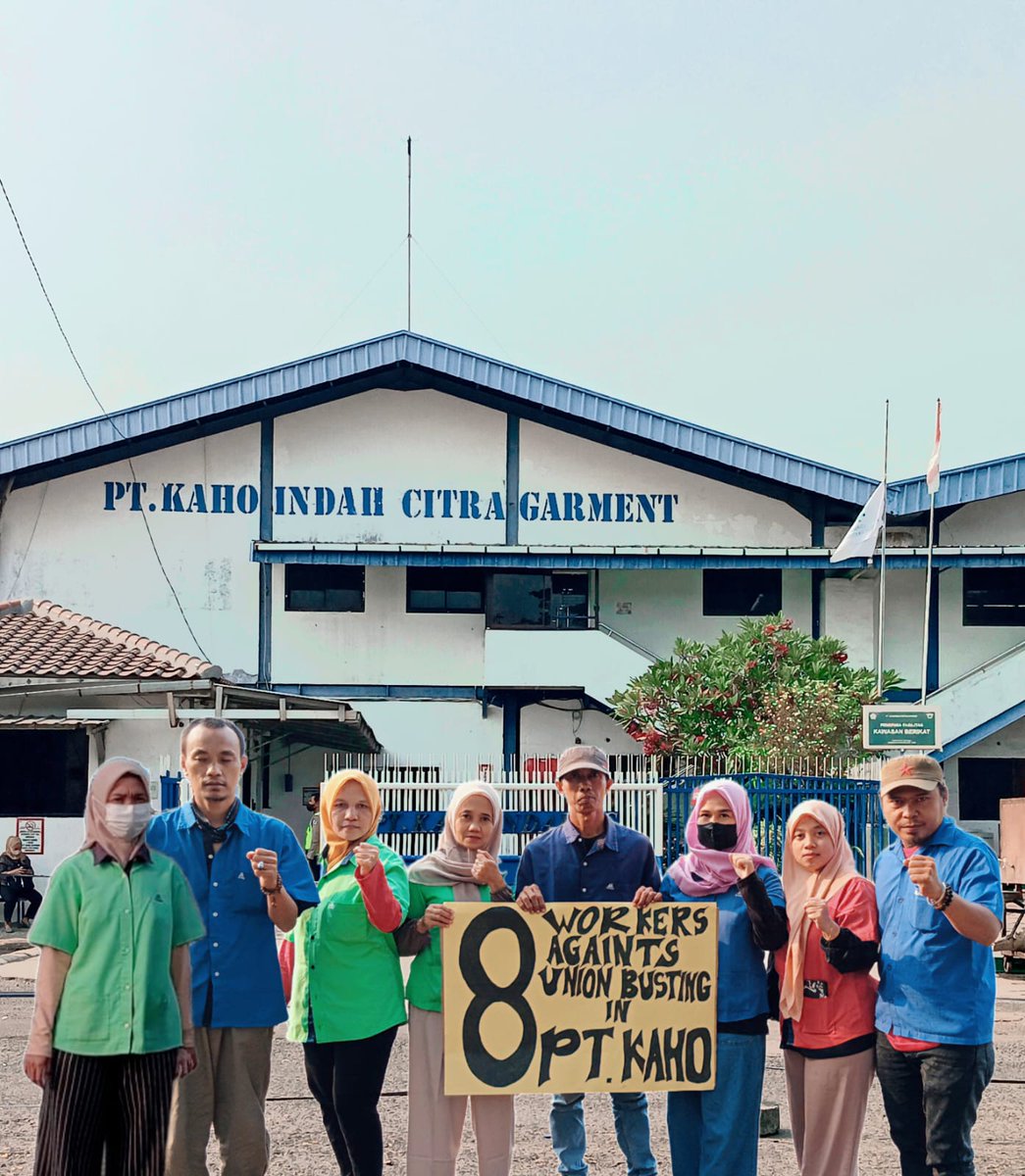 8 workers againt union busting in PT. KAHOINDAH CITRAGARMENT 
<a href="/cleanclothes/">Clean Clothes Campaign</a>  <a href="/USAS/">USAS</a>  <a href="/4WorkerRights/">Worker Rights Consortium</a> <a href="/MimmyKowel/">Mimmy Kowel</a> <a href="/FairLaborAssoc/">Fair Labor Association</a> <a href="/fairwear_org/">Fair Wear Foundation</a> <a href="/KemnakerRI/">Kementerian Ketenagakerjaan RI</a> <a href="/idafauziyah/">Ida Fauziyah</a> <a href="/Turc/">Turc</a> <a href="/YLBHI/">YayasanLBHIndonesia</a> <a href="/LBH_Jakarta/">LBH JAKARTA</a>