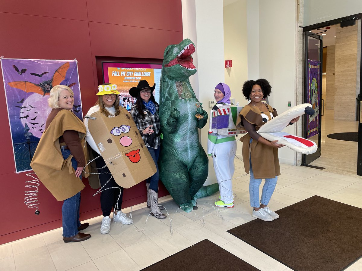 Love our HR team! Toy Story was our theme this year. We were missing Mr Potato Head who was sadly at home sick. But this Team continues to band together! #besthrteamever #inittowinit. ⁦<a href="/OswaldCompanies/">Oswald Companies</a>⁩