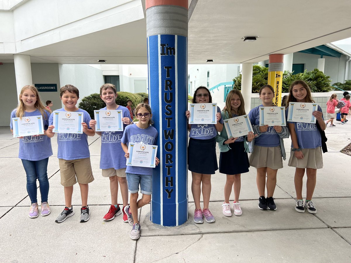 PrincipalPagano's tweet photo. Congratulations to the recipients of our #trustworthy character trait winners for the month of September (yeah, a little late)! Very proud of all our kiddos! #wearechocachatti https://t.co/CABxtpzPHn