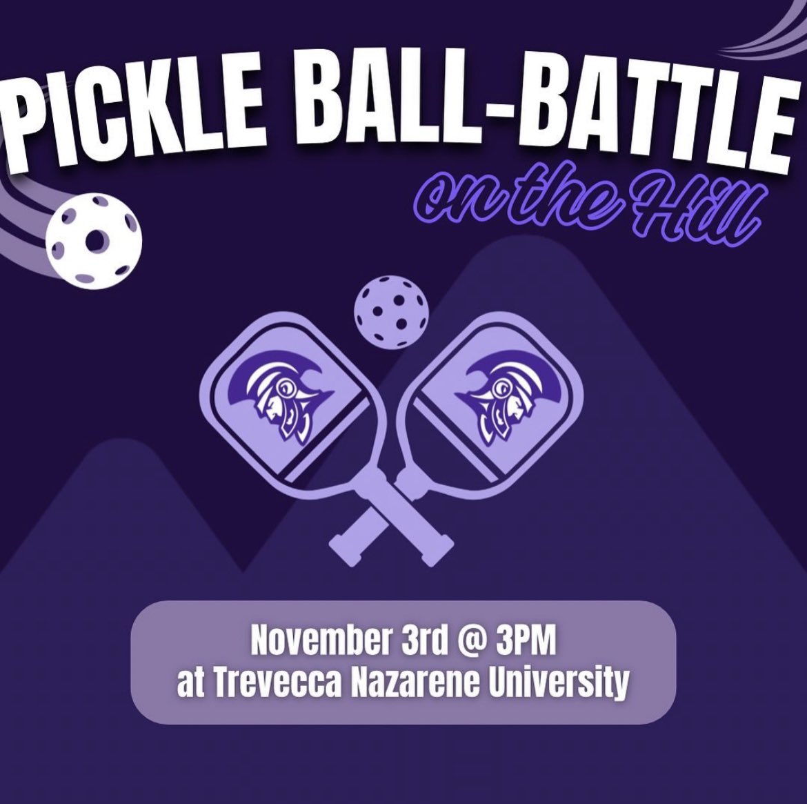 TNUSptMgt's tweet photo. Count down! Four more days till Trevecca’s first Pickle Ball tournament! Come out and support on the TNU courts.
#tnusportmanagement #Tnucampusvibes #Tnusmalumni #Tnusminterns #tnusmupdates https://t.co/5iTmrSG0ht