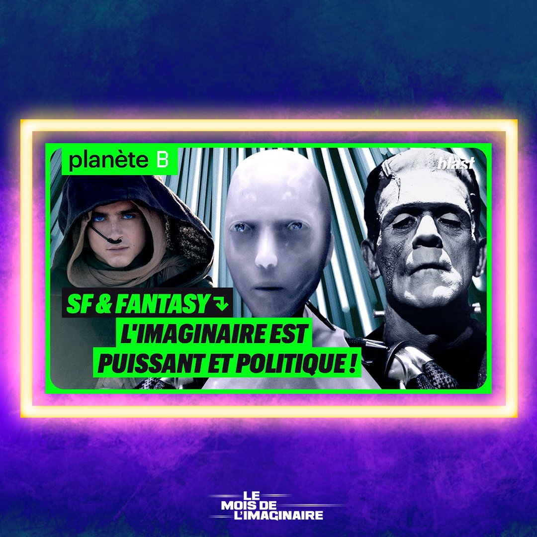 Pour lancer sa 2e saison de Planet B, <a href="/blast_france/">BLAST, Le souffle de l'info</a> a réalisé un très bel épisode pour célébrer l'Imaginaire et pour mettre en lumière les actrices, les acteurs qui font vivre les genres qui le composent. Pour découvrir ce chouette lancement, rdv sur 👉youtube.com/watch?v=LzcJXq…