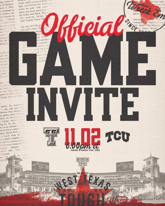 Thanks for the invite!🌵🟥⬛️ <a href="/TexasTechFB/">Texas Tech Football</a> <a href="/JoeyMcGuireTTU/">Joey McGuire 🌵</a> <a href="/jkbtjc_53/">James Blanchard 🌵</a> <a href="/presleequiz/">Preslee Quisenberry🌵</a> <a href="/CoachJonWard/">Jon Ward</a> <a href="/NewHomeFootball/">New Home Football</a> <a href="/CoachWhiteDB1/">Coach White</a> <a href="/806hsscmedia/">Jasone Pearson</a>