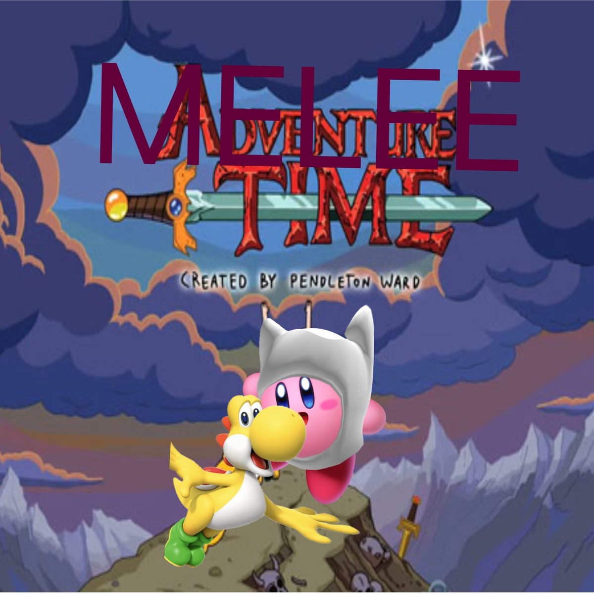 “Melee Time Come on grab your tiers We'll go to very legal stages With Kirby the Low tier and Yoshi the Mid tier The mashing will never end, it's Melee Time” #Melee #FreeMelee #Kirby #Yoshi #Adventuretime