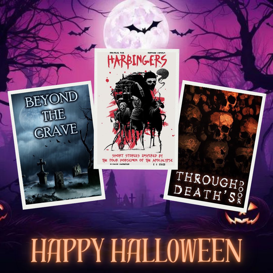 MonnathBooks's tweet photo. #HappyHalloween! 🎃😈🖤👻

Looking for something spooky to read this #Halloween? Check out our spooky short story anthologies:

🪦 Beyond the Grave
💀 Harbingers
⚰️ Through Death’s Door

https://t.co/yOWUGoRrsM…

#Spooky #Ghosts #Afterlife #Supernatural #Haunted #Haunting https://t.co/M7kdgzs2kz