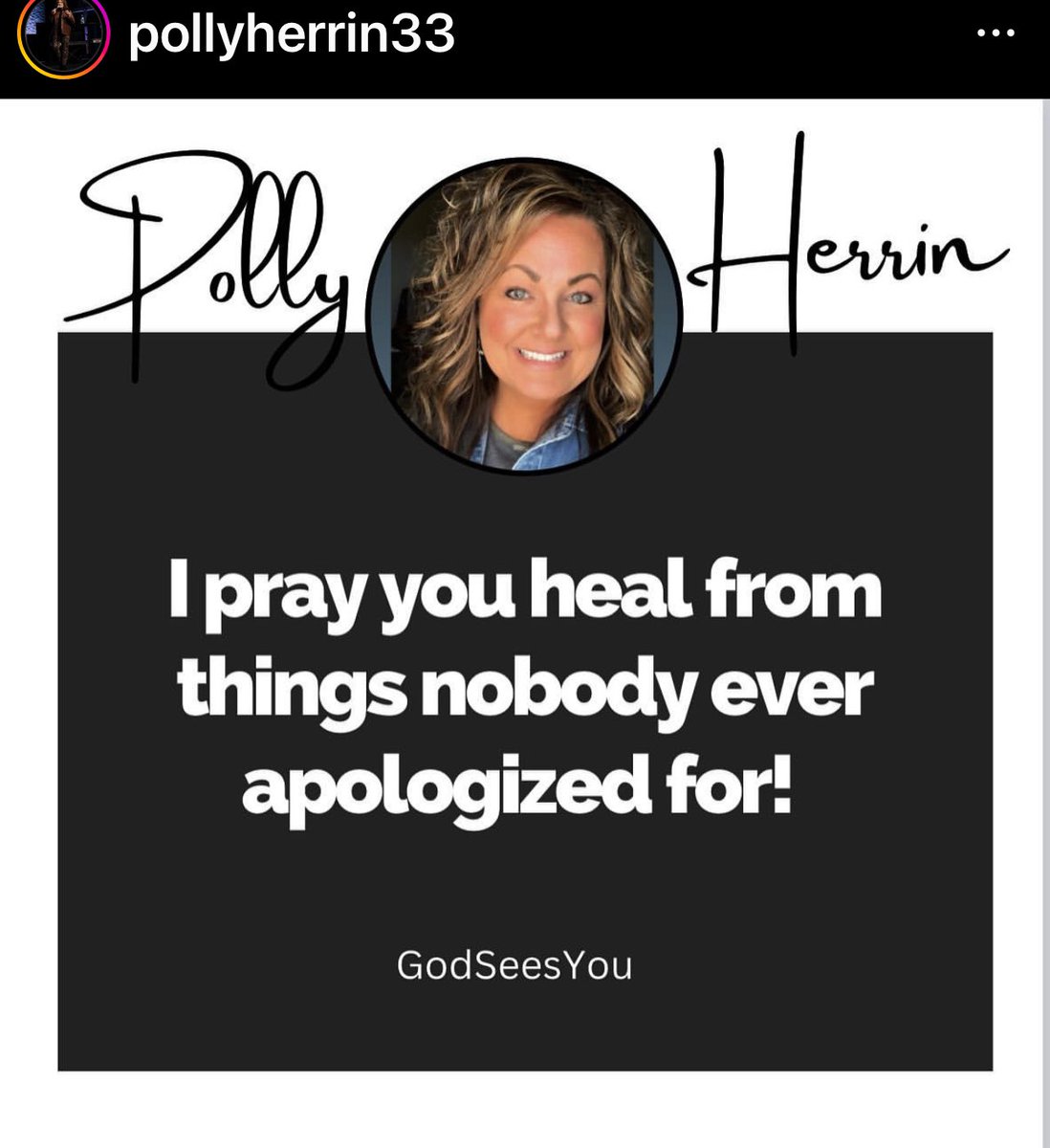 I pray you heal from things nobody ever apologized for! XO - polly