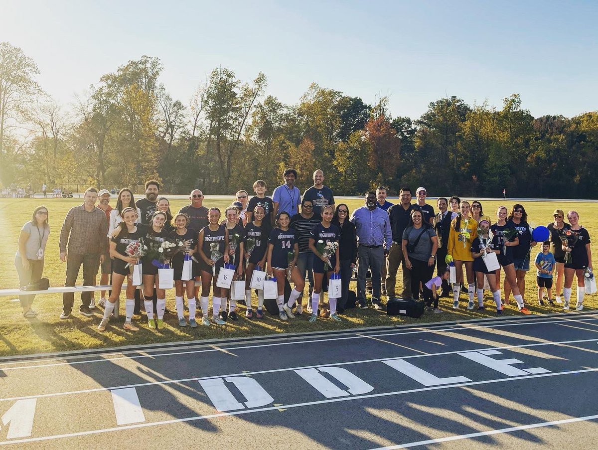 Proud of our 8th graders! Their hard work, dedication, and resiliency show that their futures are bright! Once a NightHawk always a NightHawk, best of luck to you all #GoNightHawks #🏐⚽️