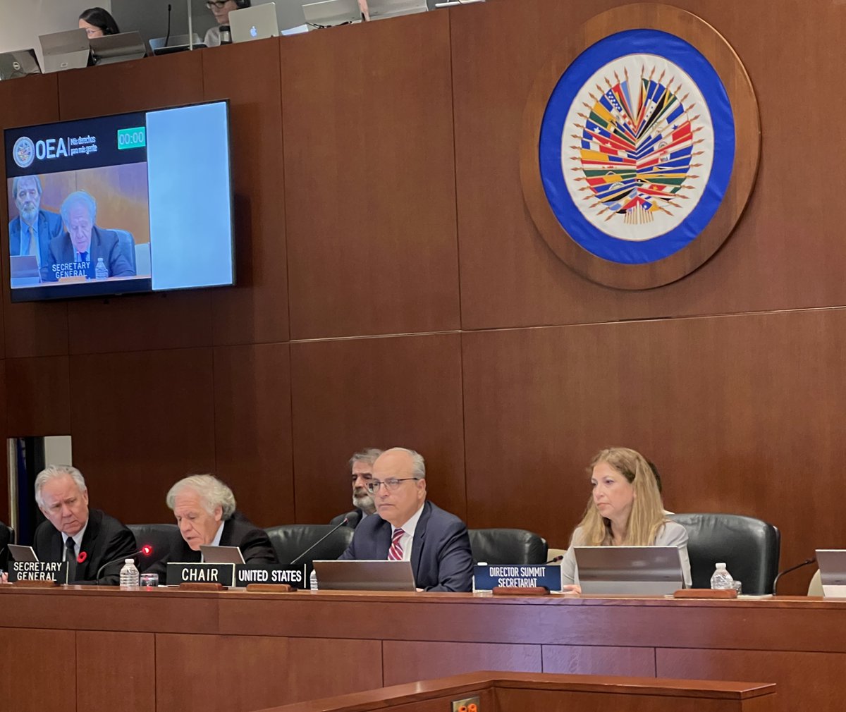 SummitAmericas's tweet photo. Under the leadership of the U.S. government, the III SIRG 2023 Meeting took place, focused on the implementation of the mandates of the #IXSummit of the Americas.
#Thread https://t.co/emwsexcVxy