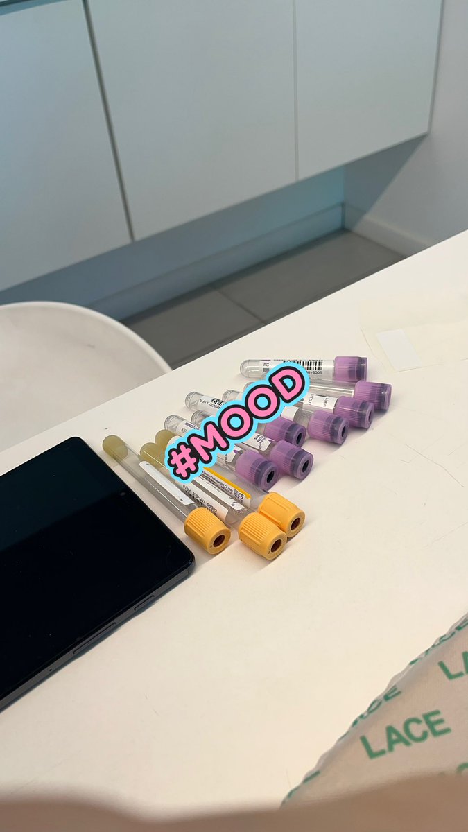 Después de llenar estos tubos.. en 1 mes tendré resultados de endocrinologa e inmunóloga… falta la hematologa y cariotipos.. 
ojalá sepa que es lo que sucede..y sea solucionable 🥹