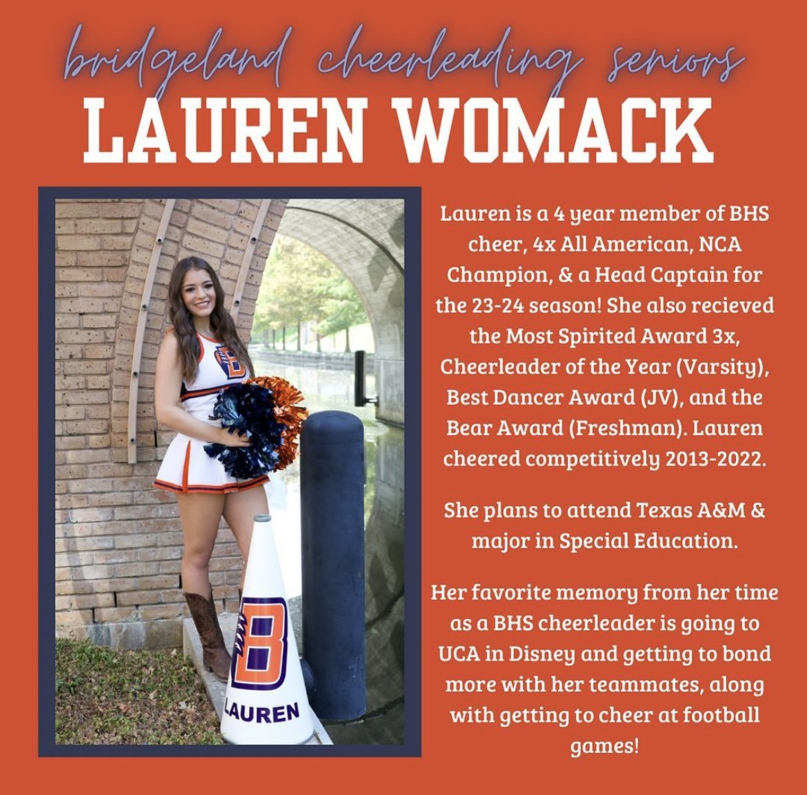 Happy Senior Week 💙🐻🧡

#BridgelandBest #WinTheDay #SeniorWeek