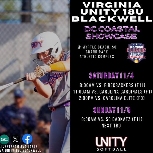 Excited for this weekend with my girls! <a href="/UnityBlackwell/">Unity Blackwell 16/18U</a> <a href="/DsonRedDevils/">Dickinson Red Devils</a> <a href="/VAUnitySB/">Unity Softball</a>