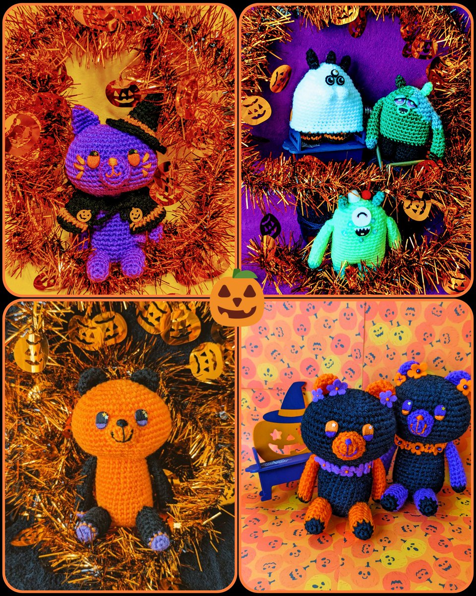 althaea_rosea_s's tweet photo. ✨👻Happy Halloween🎃✨

#あみぐるみ #かぎ針編み #ハンドメイド #HappyHalloween2023 https://t.co/0y8NsOLczR