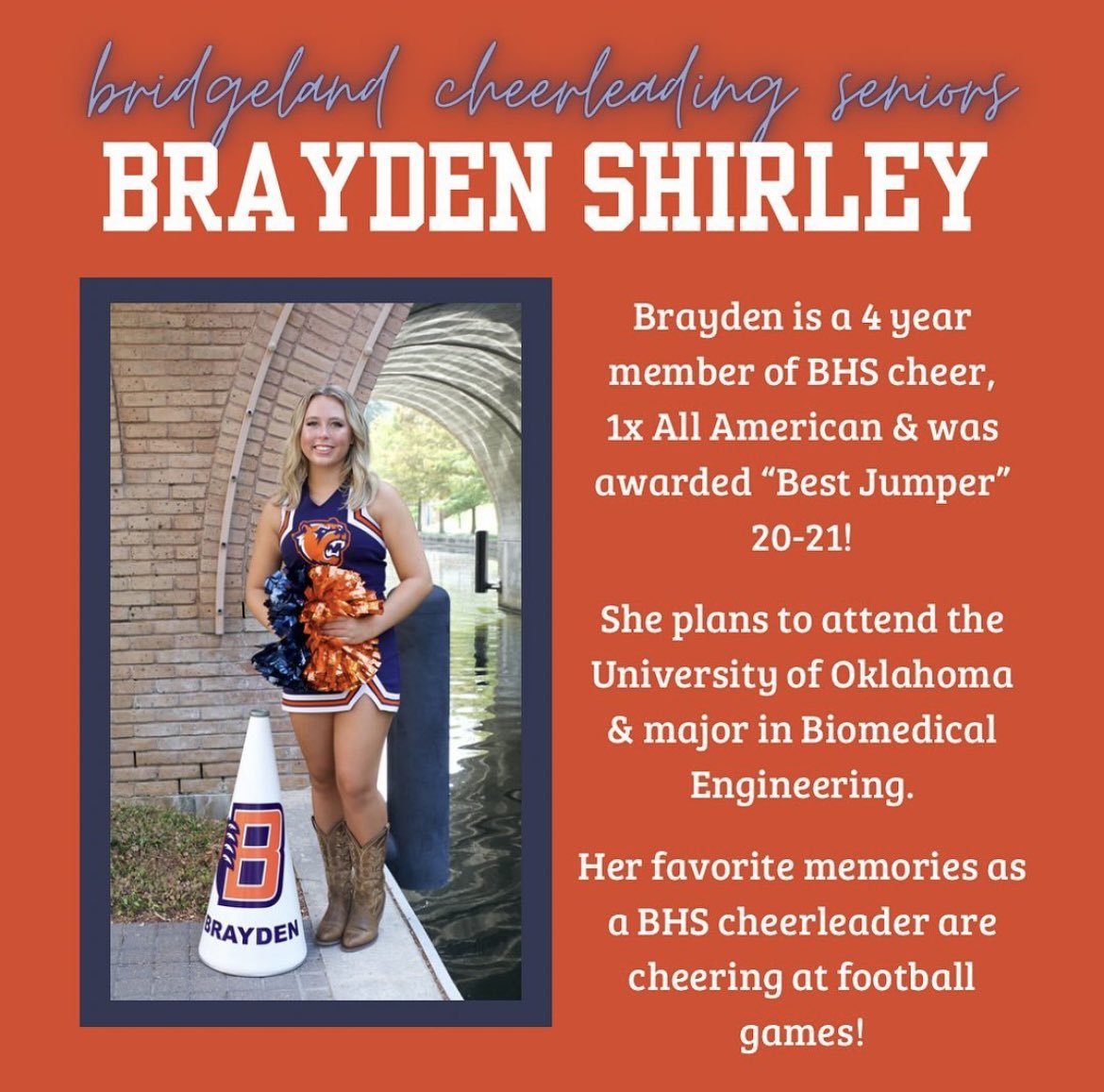 Happy Senior Week 💙🐻🧡

#BridgelandBest #WinTheDay #SeniorWeek