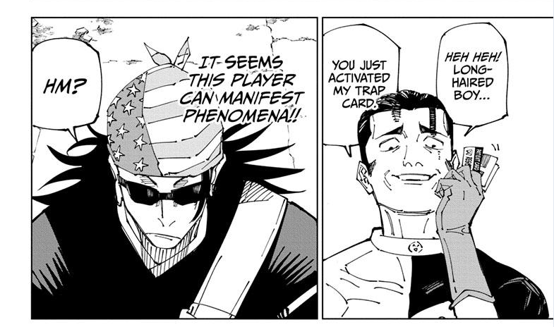 reading jjk and i love the kenjaku-bandit keith yugioh reference they threw  in there