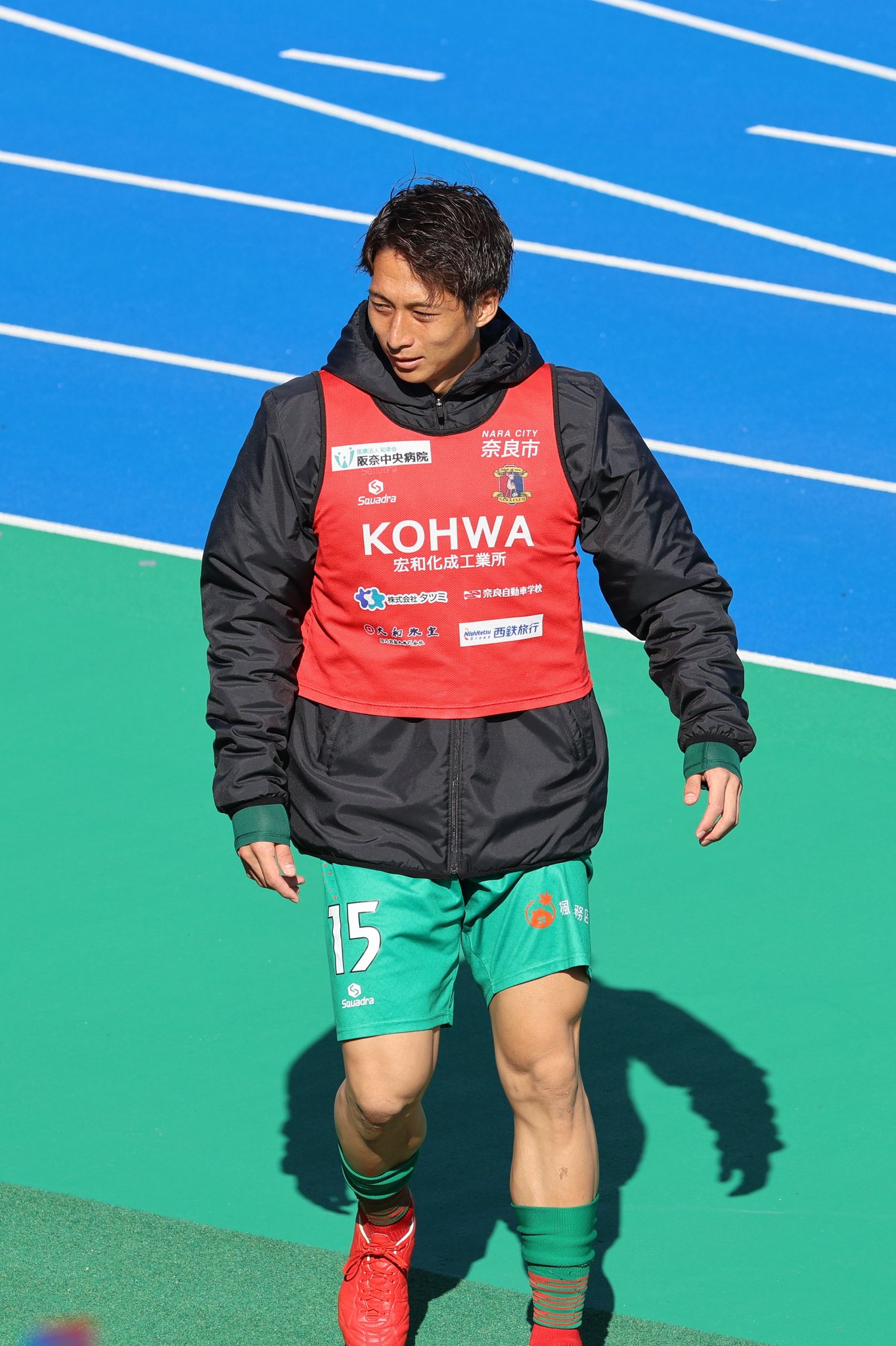 奈良クラブ　岡田慎司選手　2024シーズン・ユニフォーム（アウェイ仕様） 奈良クラブ 岡田慎司選手 2024シーズン・ユニフォーム（アウェイ