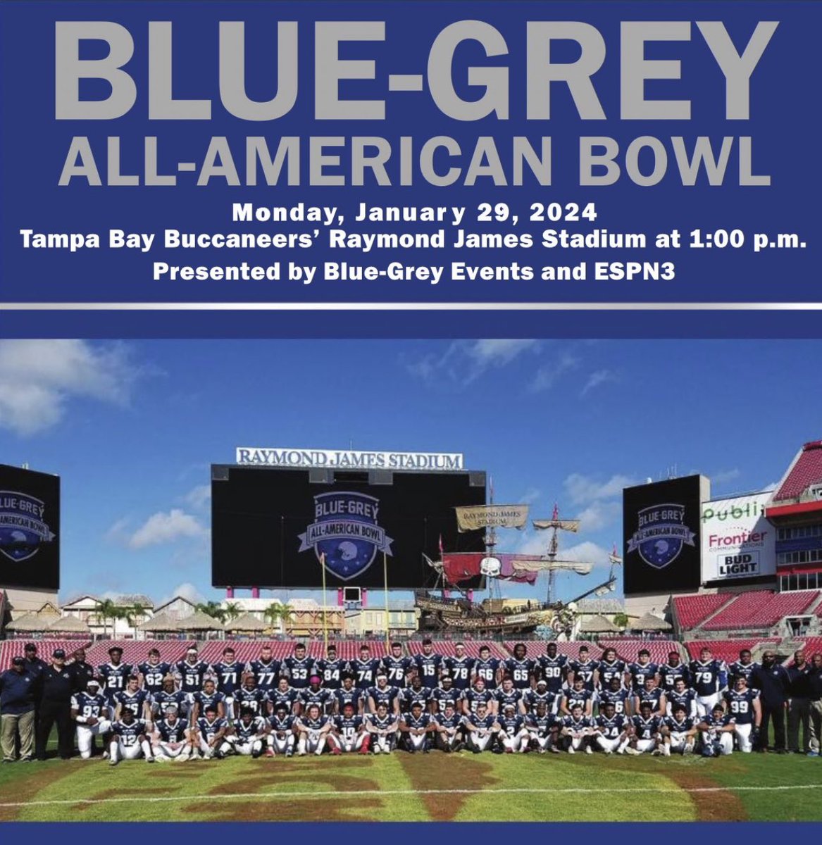 Blessed and honored to be selected to play in this year's Blue-Grey All American Bowl in Tampa, FL in January. Thank you to the committee members who selected me for this honor. <a href="/CoachACrisp/">Austin Crisp</a> <a href="/NwGaFootball/">NwGa Football</a>
<a href="/RecruitGeorgia/">Recruit Georgia</a> <a href="/CSmithScout/">Chris Smith</a> <a href="/5StarPreps/">5Star Preps</a> <a href="/BlueGreyFB/">Blue-Grey All-American Bowl</a> <a href="/on3/"></a>