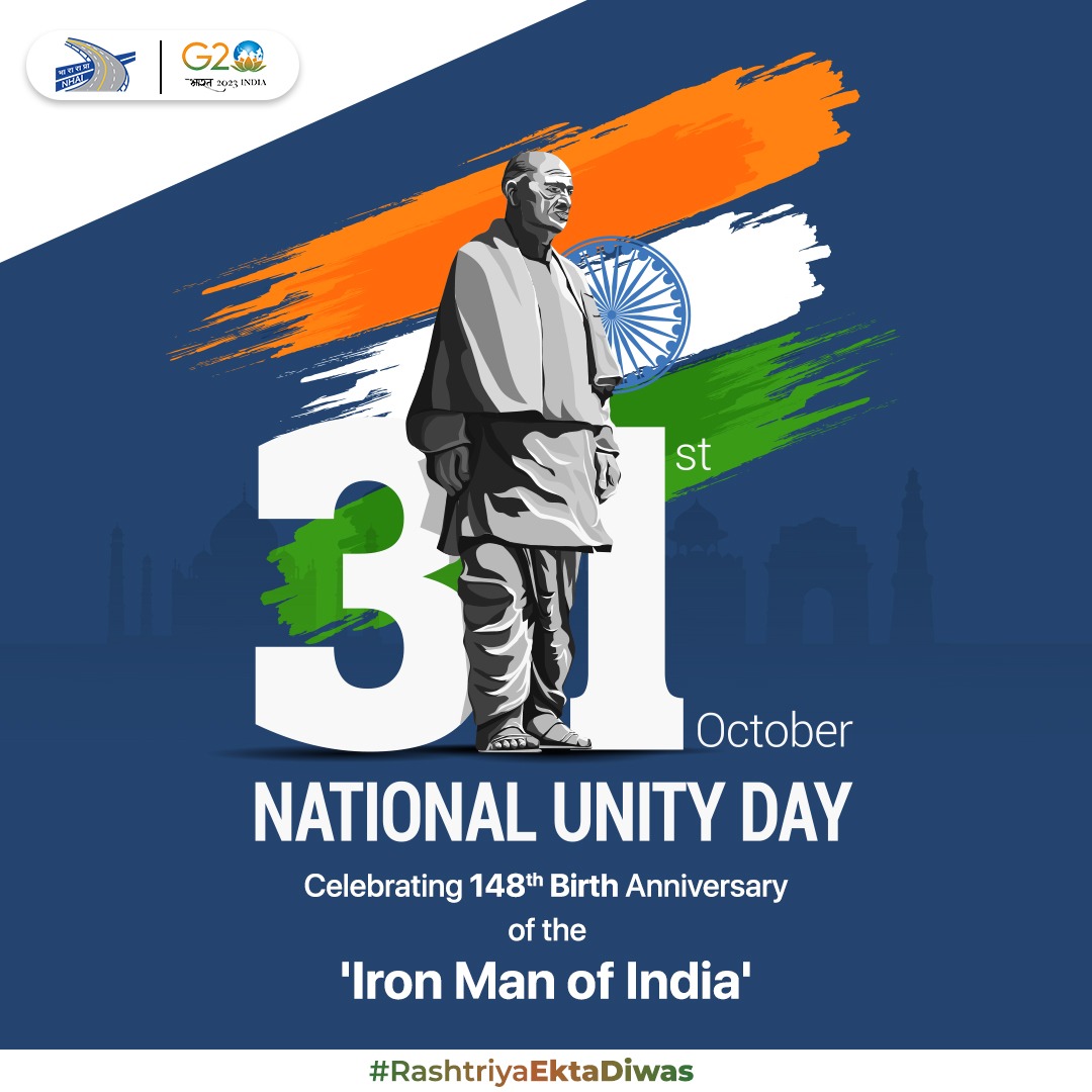 Remembering #BharatRatna and Iron Man of India #SardarVallabhbhaiPatel on his 148th birth anniversary. An iconic leader who played a monumental role in strengthening the unity and integrity of our nation.
#RashtriyaEktaDivas2023 #NationalUnityDay