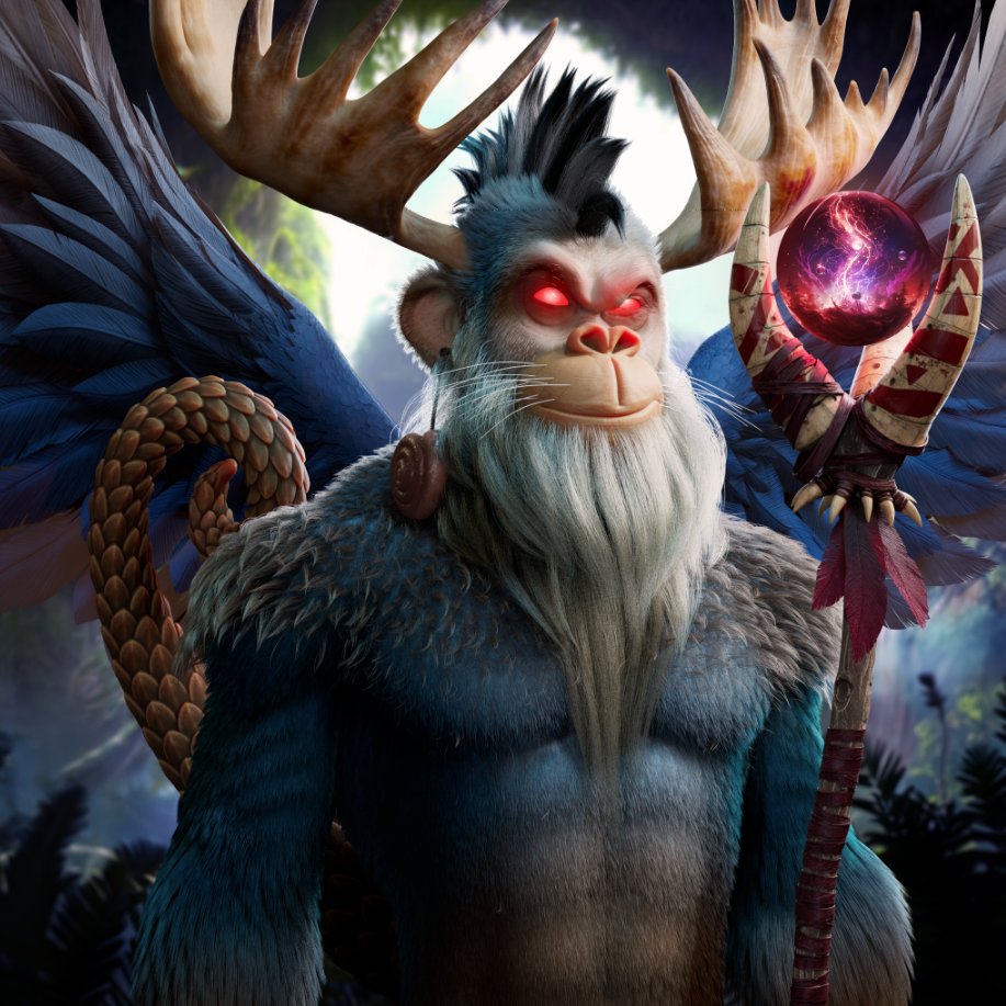 Real_JamesN's tweet photo. @BullsApesProj  finally got my God Ape. Must say I'm am beyond thrilled! Took some time and learning the game through trial and error but love the end product. https://t.co/6oXdP4ryvt