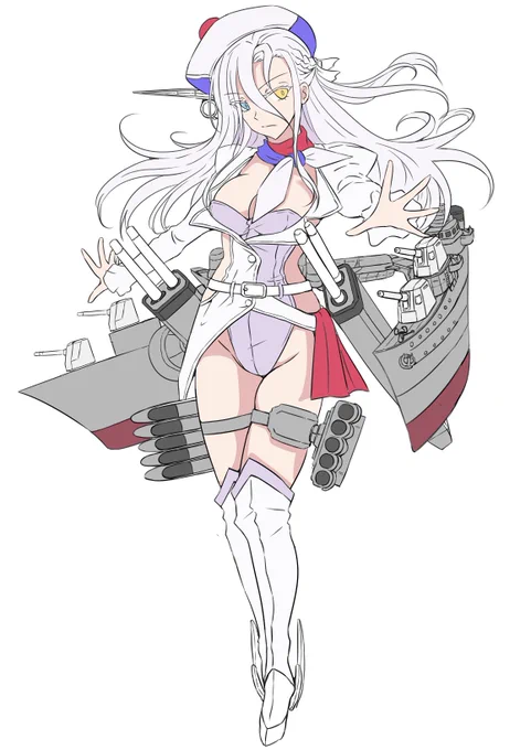 Skeb WIP  全体の形状はほぼ整いました 細部はまだ途中です